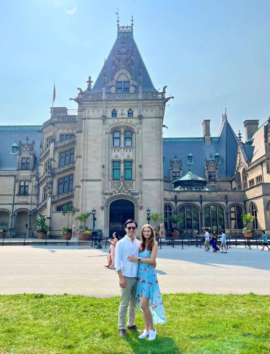 Chang and partner visiting Biltmore