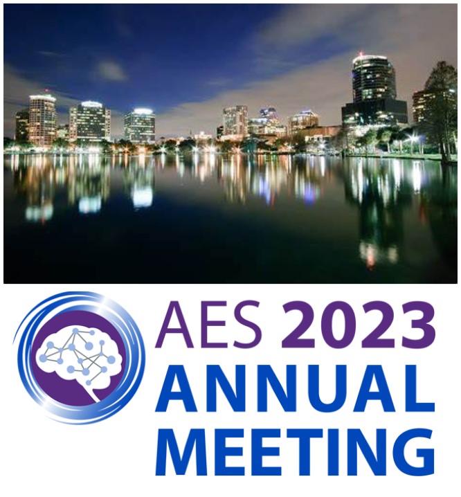 AES logo and Orlando skyline