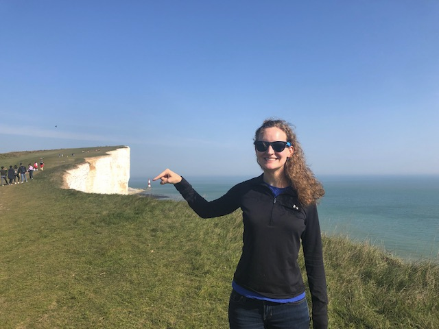 A Currie in front of a lighthouse in Sussex