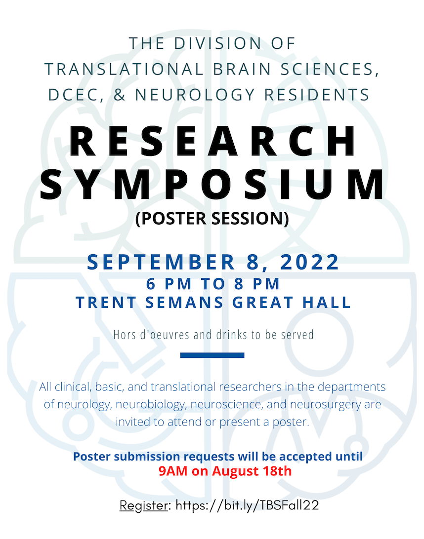 TBS Poster Session Announcement