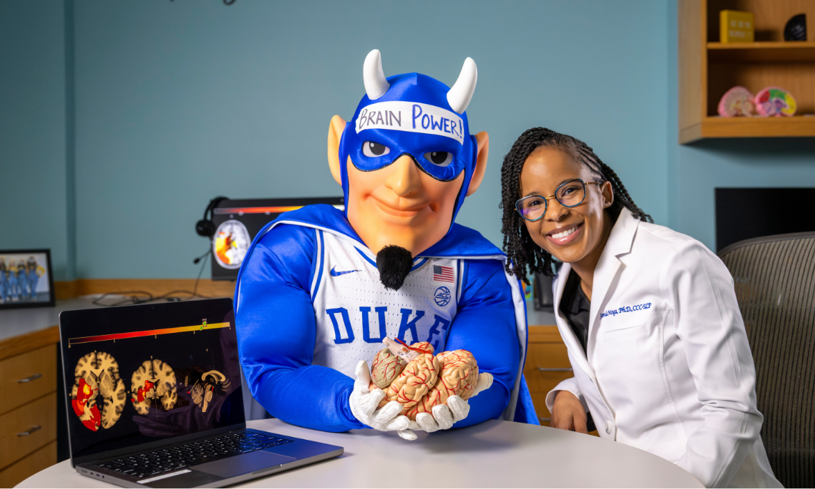 Duke Blue Devil Nana Osaki and Jamila Minga, PhD