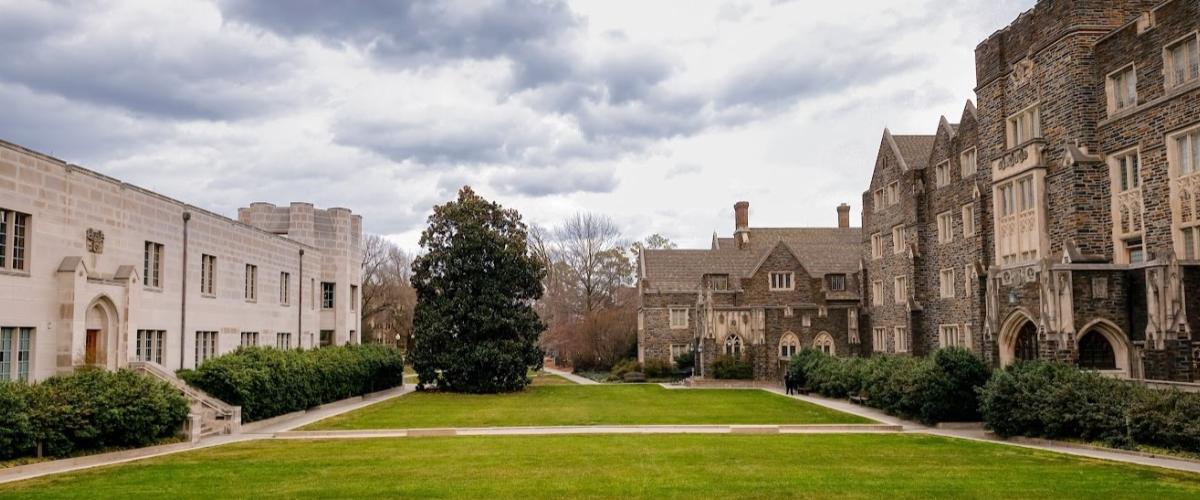 Duke clinic and brick building