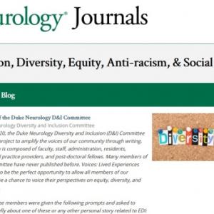 Neurology Journals D&I Articles Screen Shot